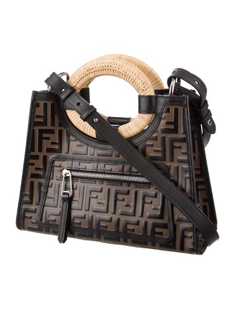 zucca fendi bag|Fendi zucca shopper tote.